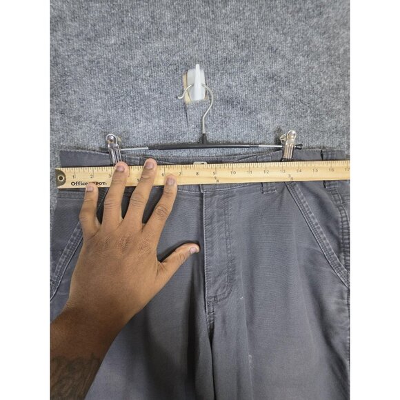 Carhartt Full Swing Pants Mens 34x34 Gray Relaxed Fit Work Utility Stains 102812 - Picture 2 of 9